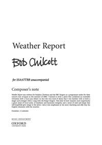 Chilcott, Bob: Weather Report