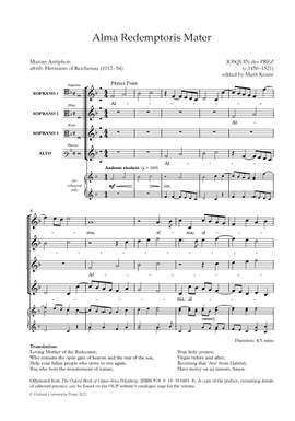 des Prez, Josquin: Alma Redemptoris Mater