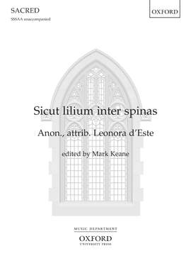 d'Este, Leonora: Sicut lilium