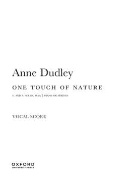 Dudley, Anne: One Touch of Nature