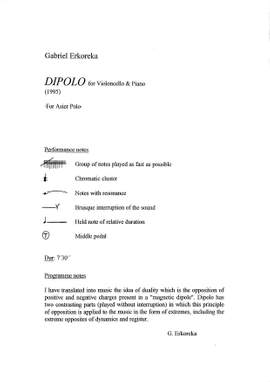 Erkoreka, Gabriel: Dipolo