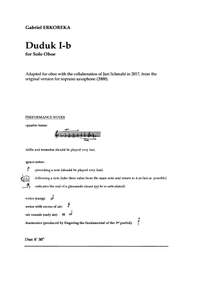 Erkoreka, Gabriel: Duduk I-b
