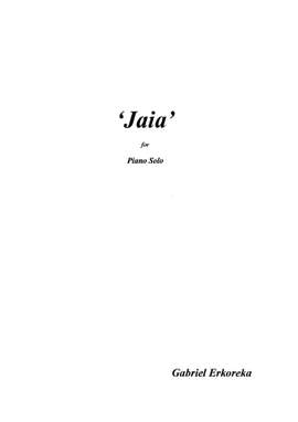 Erkoreka, Gabriel: Jaia