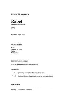 Erkoreka, Gabriel: Rabel