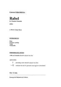 Erkoreka, Gabriel: Rabel