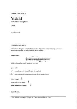 Erkoreka, Gabriel: Yidaki