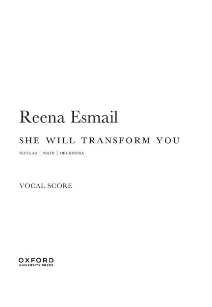 Esmail, Reena: She Will Transform You
