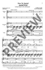 Fauré, Gabriel/Rutter, John: Sanctus Product Image