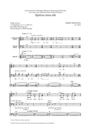 Ferguson, Barry: Spiritus intus alit