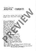 Finnissy, Michael: Anima Christi Product Image