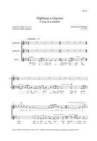 de Barra, Séamas: Ãigbhean a chanaim (I sing of a maiden)