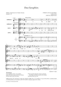 de Victoria, Tomás Luis and Keane, Mark: Duo Seraphim