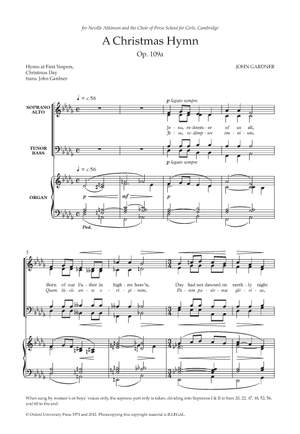 Gardner, John: A Christmas Hymn