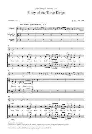 Gardner, John: Entry of the Three Kings