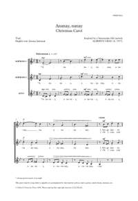 Grau, Alberto: Ananay, nanay (Christmas Carol)