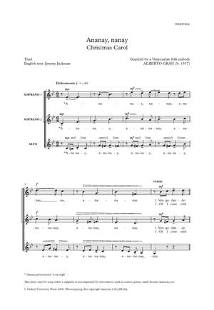 Grau, Alberto: Ananay, nanay (Christmas Carol)