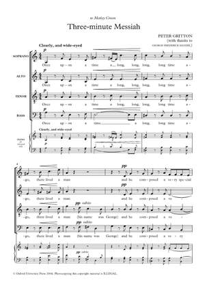Gritton, Peter: Three-minute Messiah