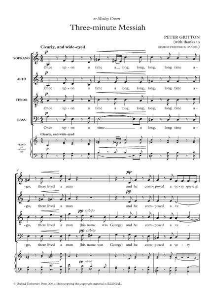 Gritton, Peter: Three-minute Messiah