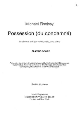 Finnissy, Michael: Possession (du condamné)