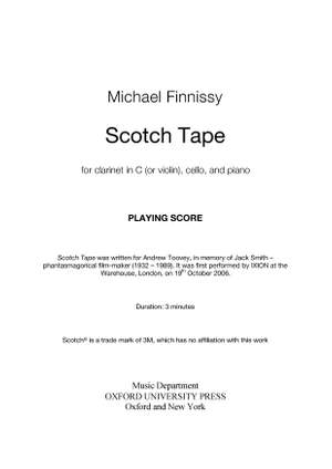 Finnissy, Michael: Scotch Tape
