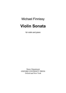 Finnissy, Michael: Violin Sonata