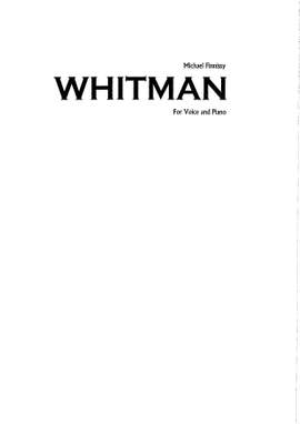 Finnissy, Michael: Whitman
