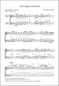 Finnissy, Michael: Ave regina coelorum
