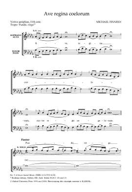 Finnissy, Michael: Ave regina coelorum