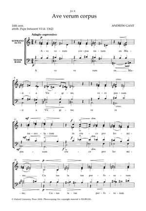 Gant, Andrew: Ave verum corpus