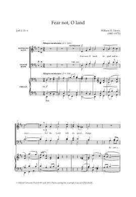 Harris, William H.: Fear not, O land