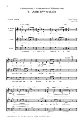 Hill, David: Adam lay ybounden