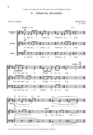 Hill, David: Adam lay ybounden