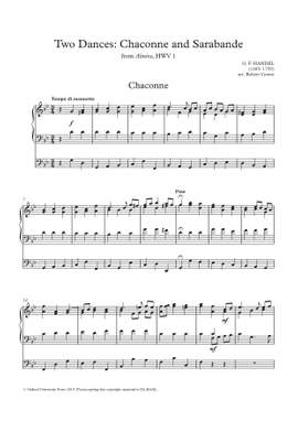 Handel, G.F.: Two Dances: Chaconne and Sarabande from Almira