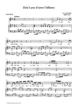 Handel, George Frideric and Harris, Ellen T.: Dolc'è pur d'amor l'affanno, HWV 109a