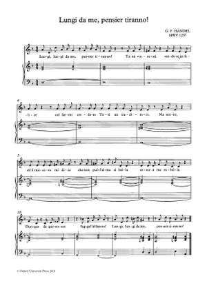 Handel, George Frideric and Harris, Ellen T.: Lungi da me, pensier tiranno!, HWV 125b