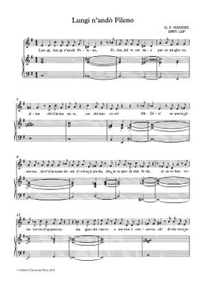 Handel, George Frideric and Harris, Ellen T.: Lungi n'andò Fileno, HWV [128b]