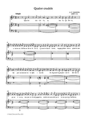 Handel, George Frideric and Harris, Ellen T.: Qualor crudele, HWV 151