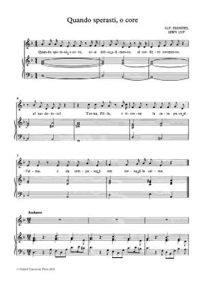 Handel, George Frideric and Harris, Ellen T.: Quando sperasti, o core, HWV [153b]