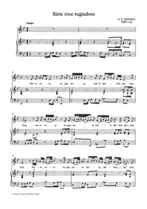 Handel, George Frideric and Harris, Ellen T.: Siete rose rugiadose, HWV 162
