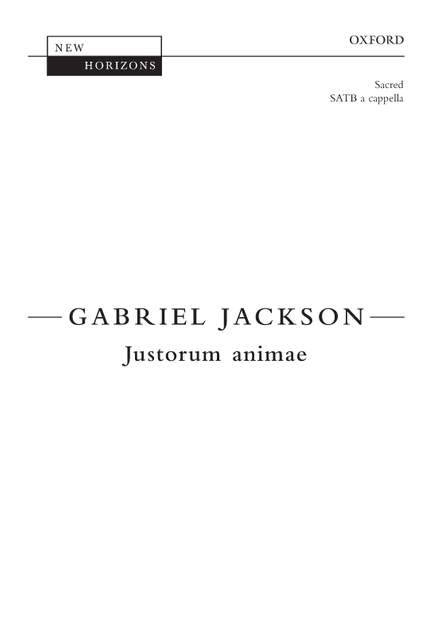 Jackson, Gabriel: Justorum animae