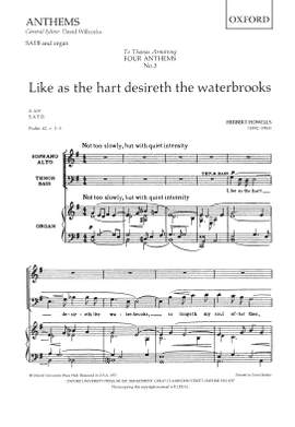Howells, Herbert: Like as the hart desireth the waterbrooks