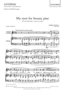 Howells, Herbert: My eyes for beauty pine