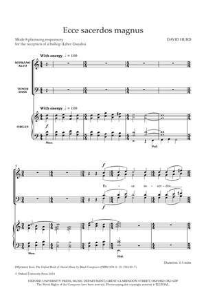 Hurd, David: Ecce sacerdos magnus