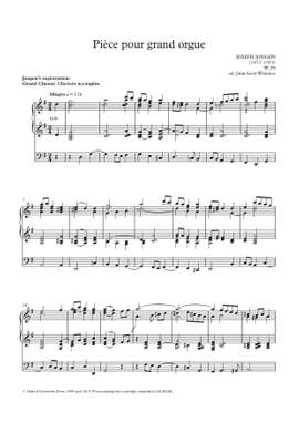 Jongen, Joseph: Pièce pour grand orgue