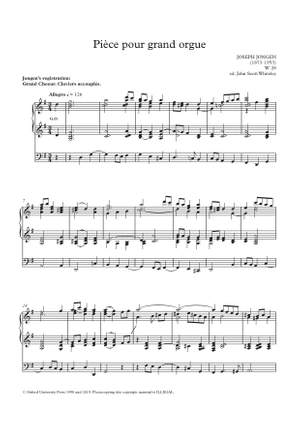 Jongen, Joseph: Pièce pour grand orgue
