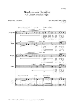 Kocsár, Miklós: Nagykarácsony Éjszakáján (On Great Christmas Night)