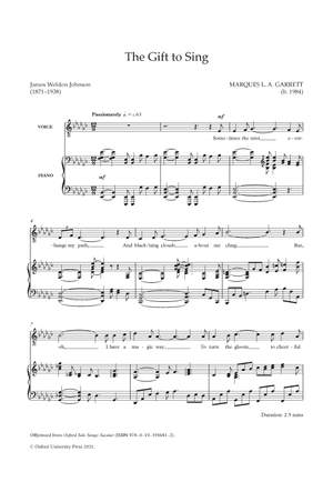 L. A. Garrett, Marques: The gift to sing