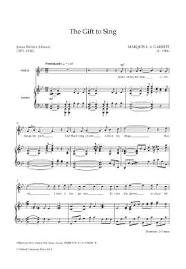 L. A. Garrett, Marques: The gift to sing