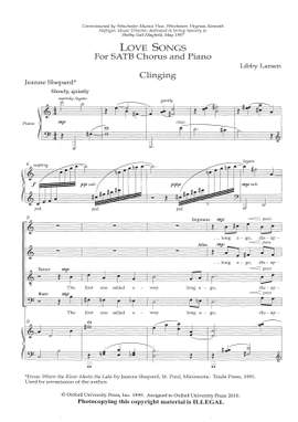 Larsen, Libby: Clinging