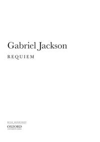 Jackson, Gabriel: Requiem